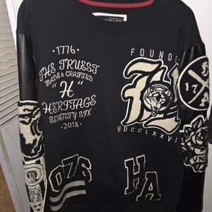 Men's Black Graphic Sweater